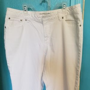 White jeans St John's Bay